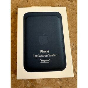 Apple iPhone FineWoven Wallet MagSafe Pacific Blue Find My Support Open Box